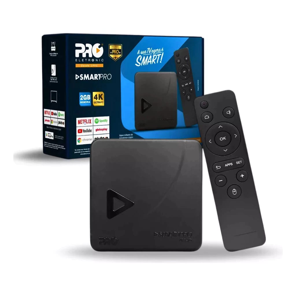 Aparelho TV Box SMART1PRO com controle